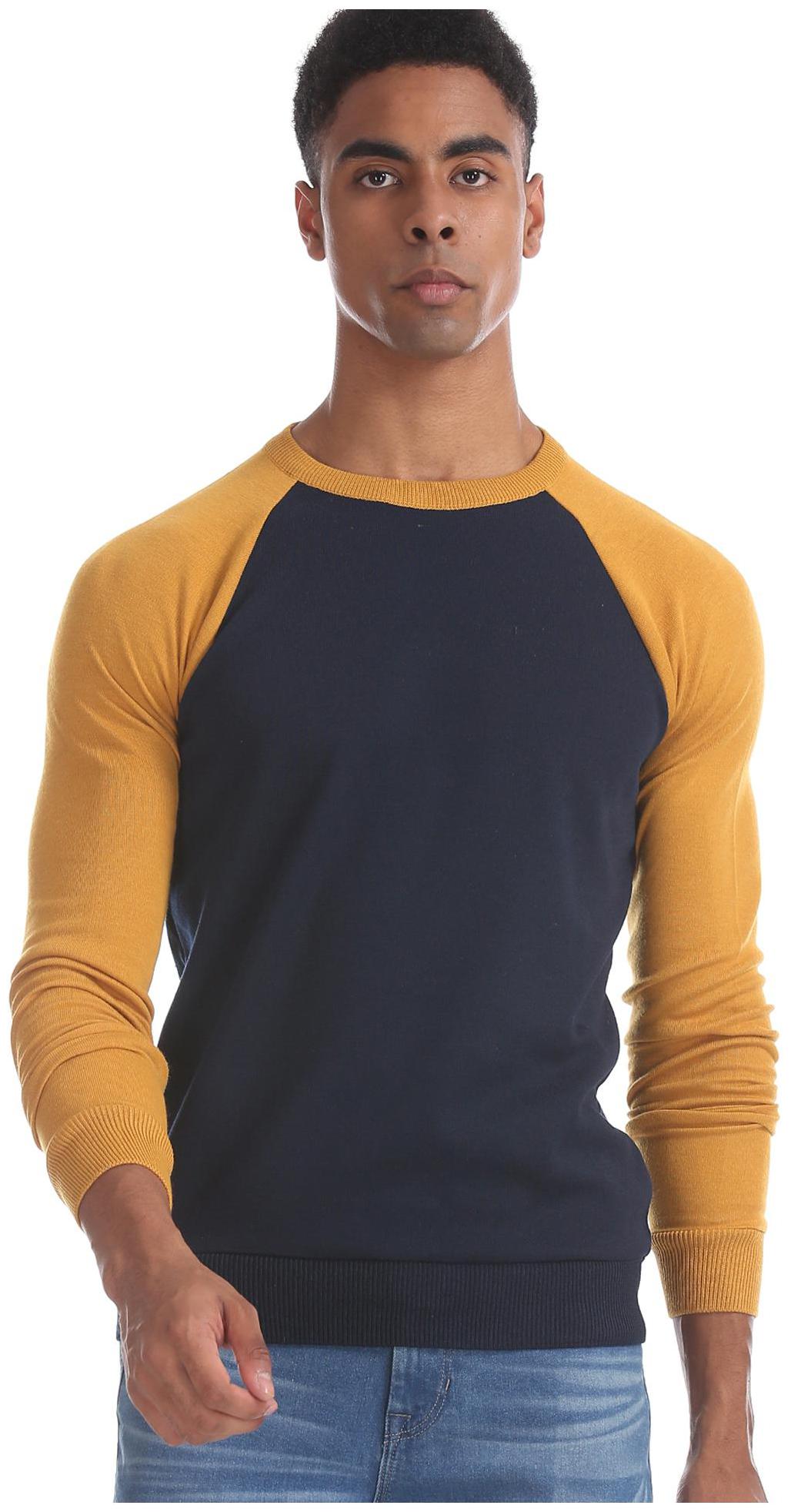

RUGGERS Men Blue Round neck Pullover
