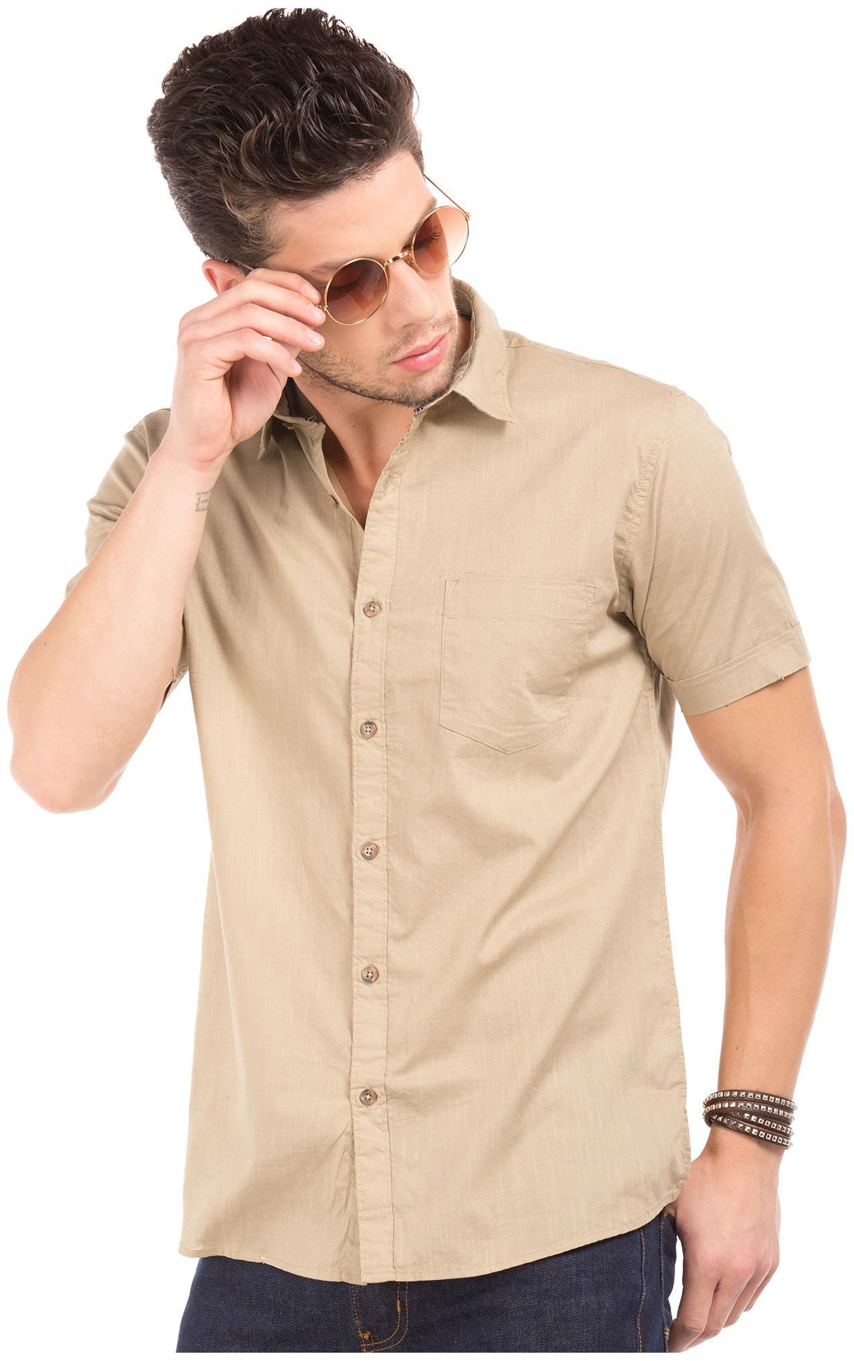 

RUGGERS Men Regular fit Formal Shirt - Beige
