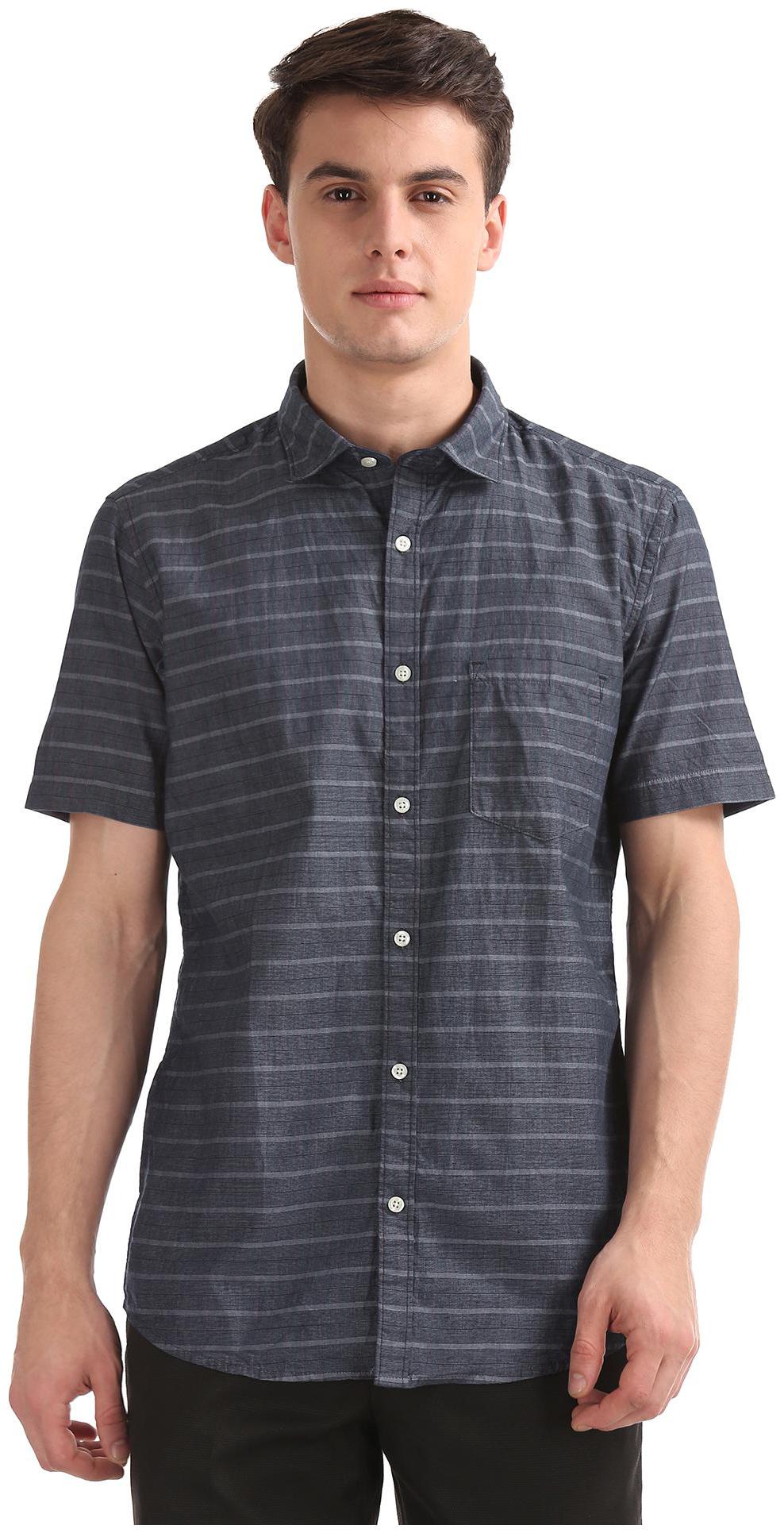 

RUGGERS Men Regular fit Formal Shirt - Blue