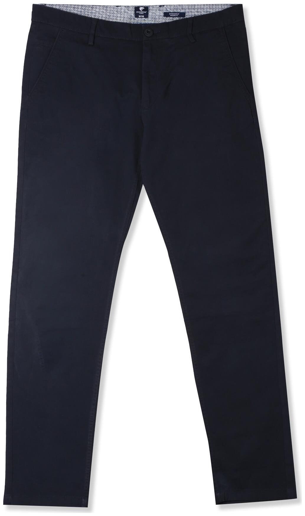

RUGGERS Men Blue Solid Slim fit Regular trousers