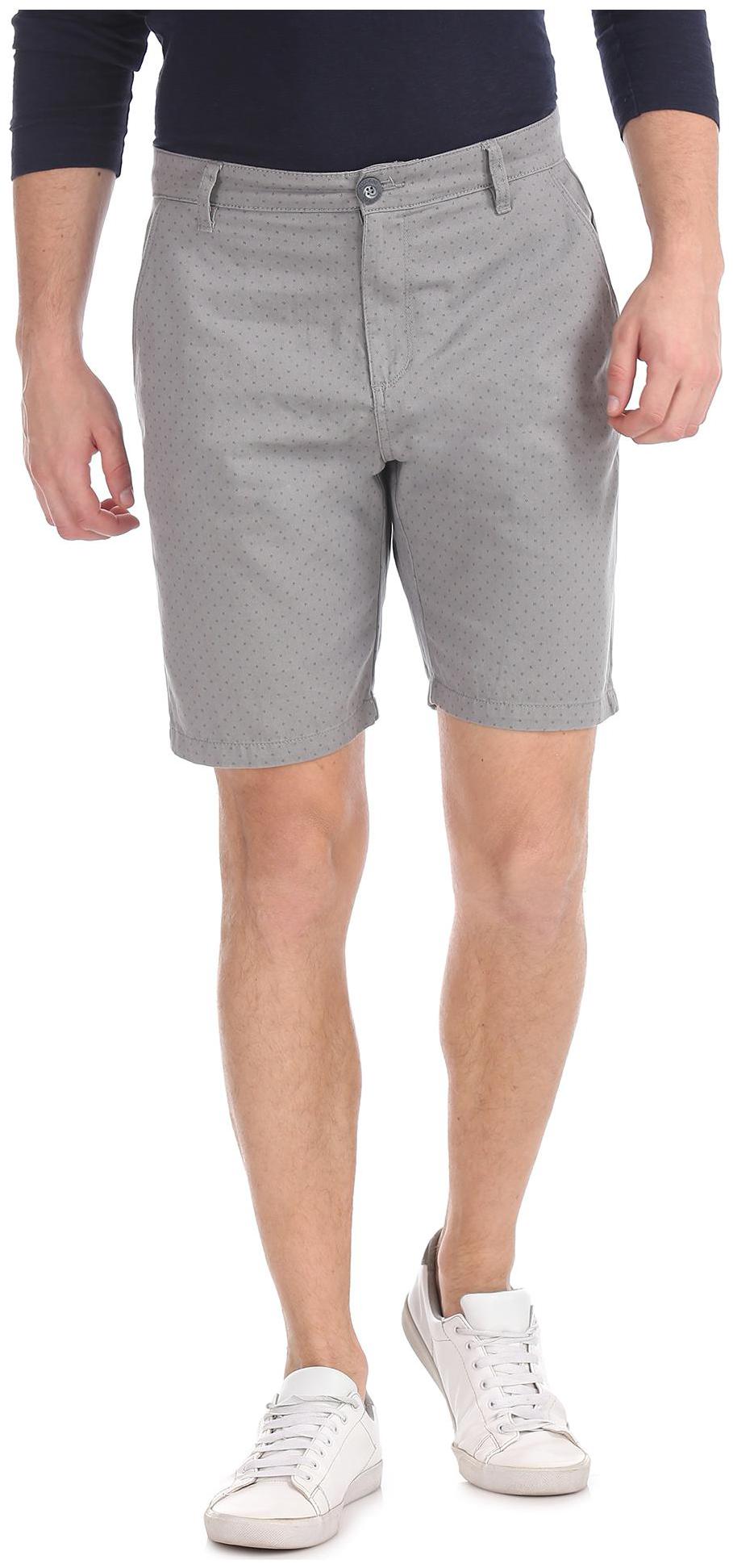 

RUGGERS Men Grey Regular Fit Regular Shorts