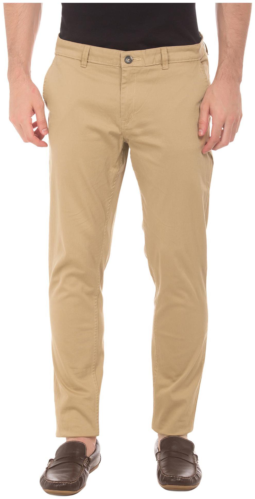 

RUGGERS Men Beige Solid Slim fit Regular trousers