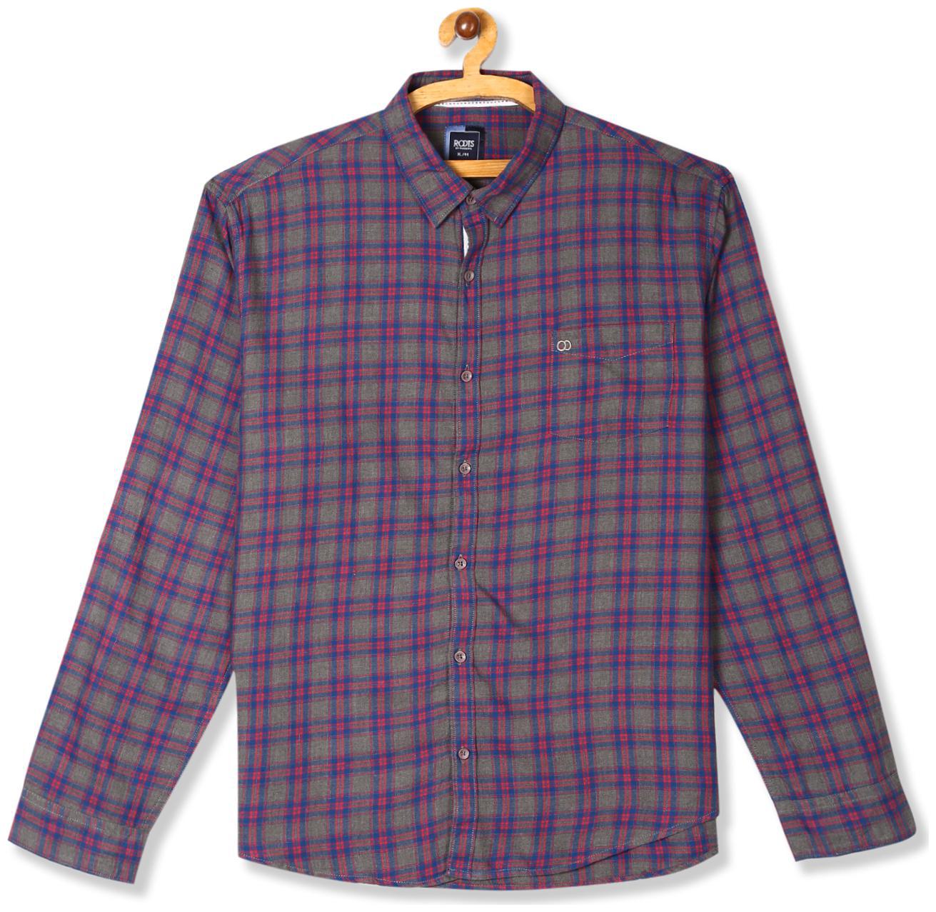 

RUGGERS Men Multi Checked Regular Fit Casual Shirt
