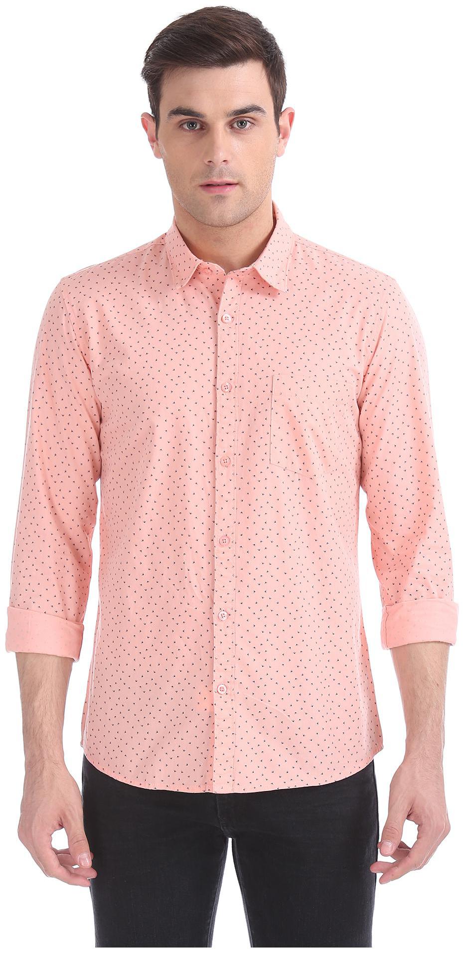 

RUGGERS Men Regular fit Formal Shirt - Pink