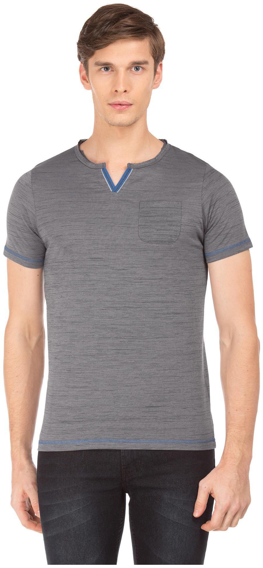

RUGGERS Men Grey Regular fit Cotton Blend Round neck T-Shirt - Pack Of 1