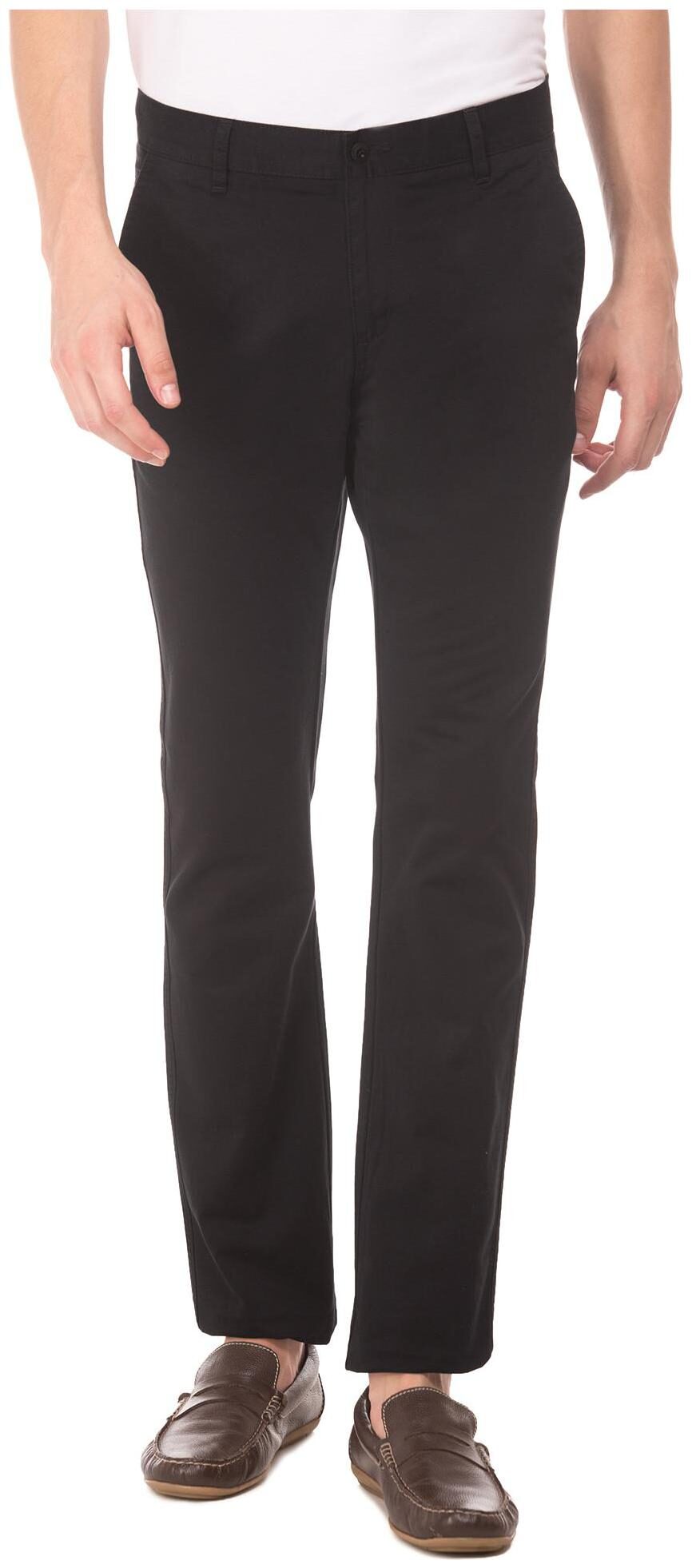 

RUGGERS Men Black Solid Slim fit Regular trousers