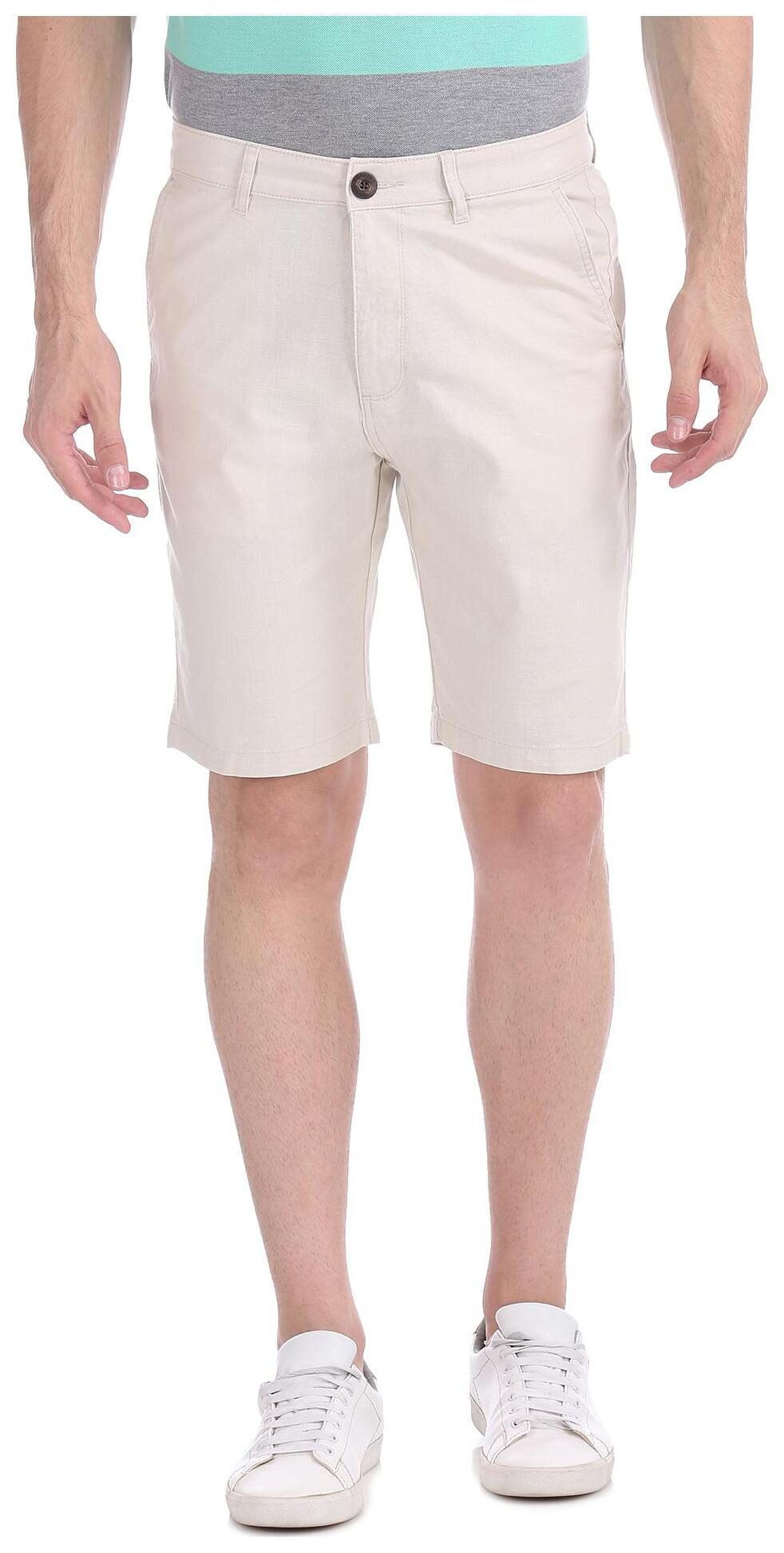 

RUGGERS Men White Regular Fit Regular Shorts