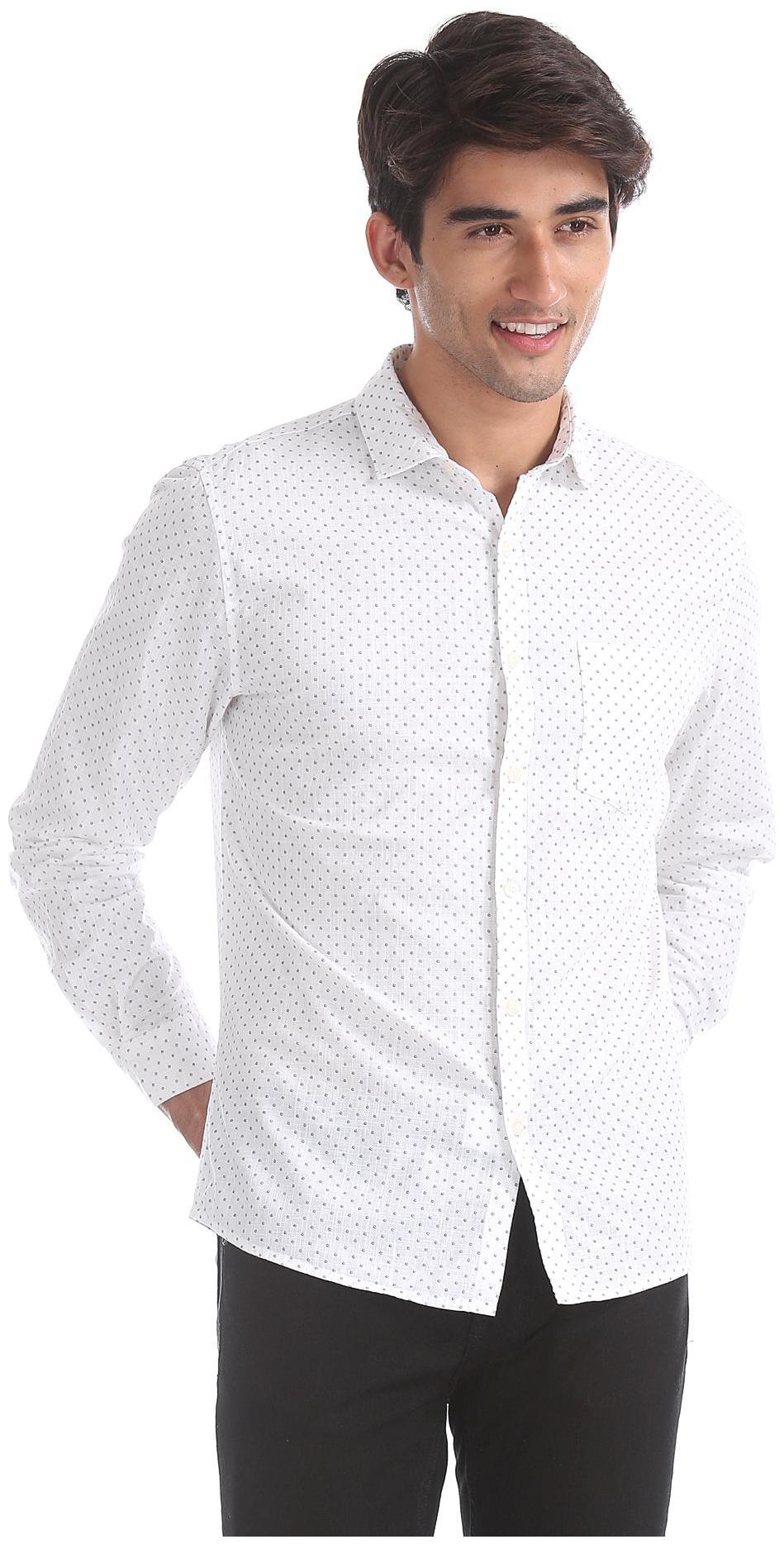 

RUGGERS Men Regular fit Formal Shirt - White
