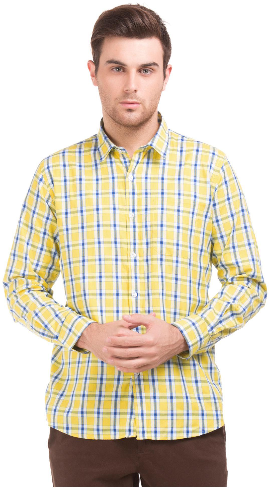 

RUGGERS Men Regular fit Formal Shirt - Yellow