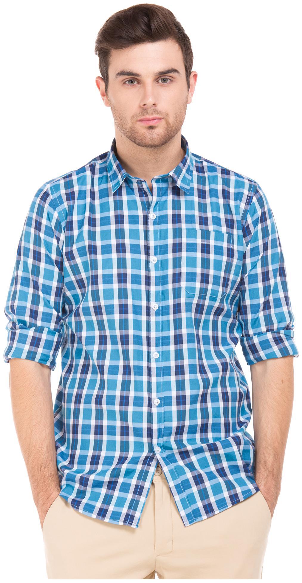

RUGGERS Men Slim fit Formal Shirt - Blue