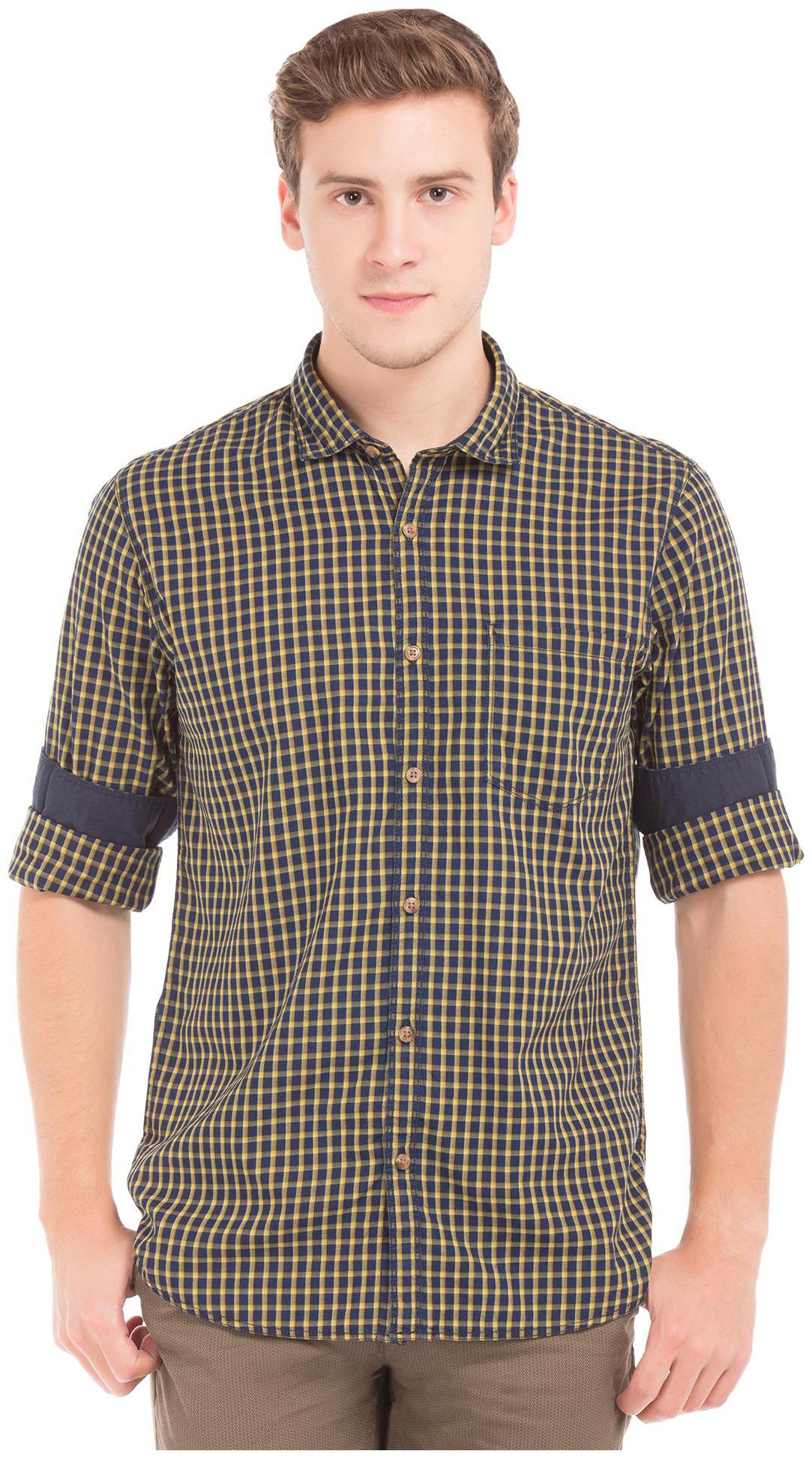 

RUGGERS Men Regular fit Formal Shirt - Blue