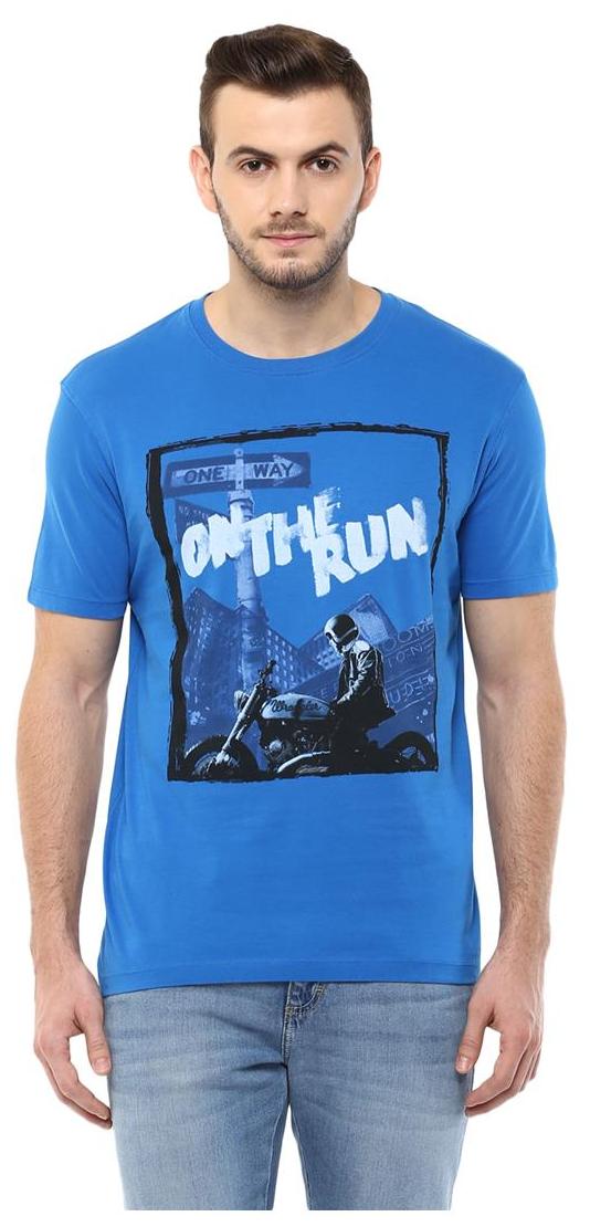 

Wrangler Men s Regular Fit T-Shirt - Blue
