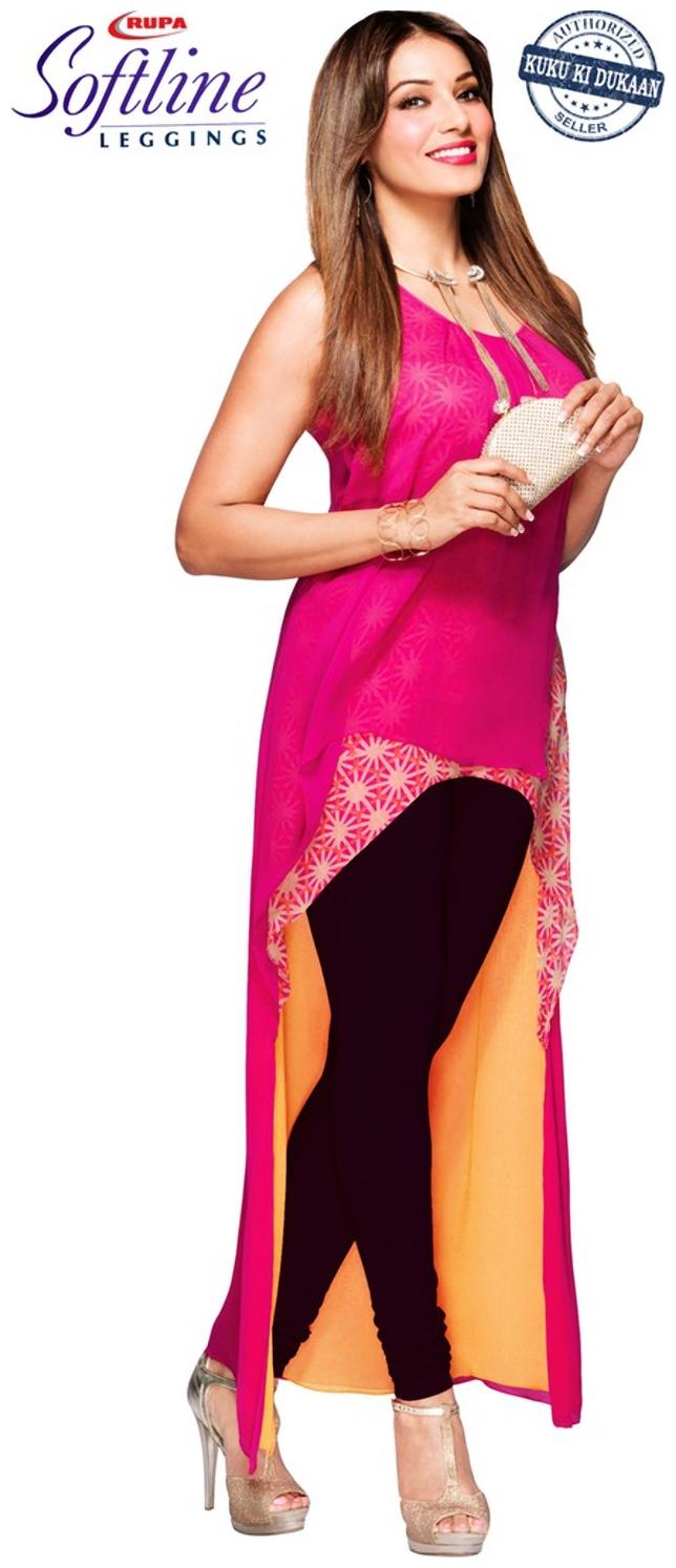 

Rupa Softline Cotton Churidar - Black