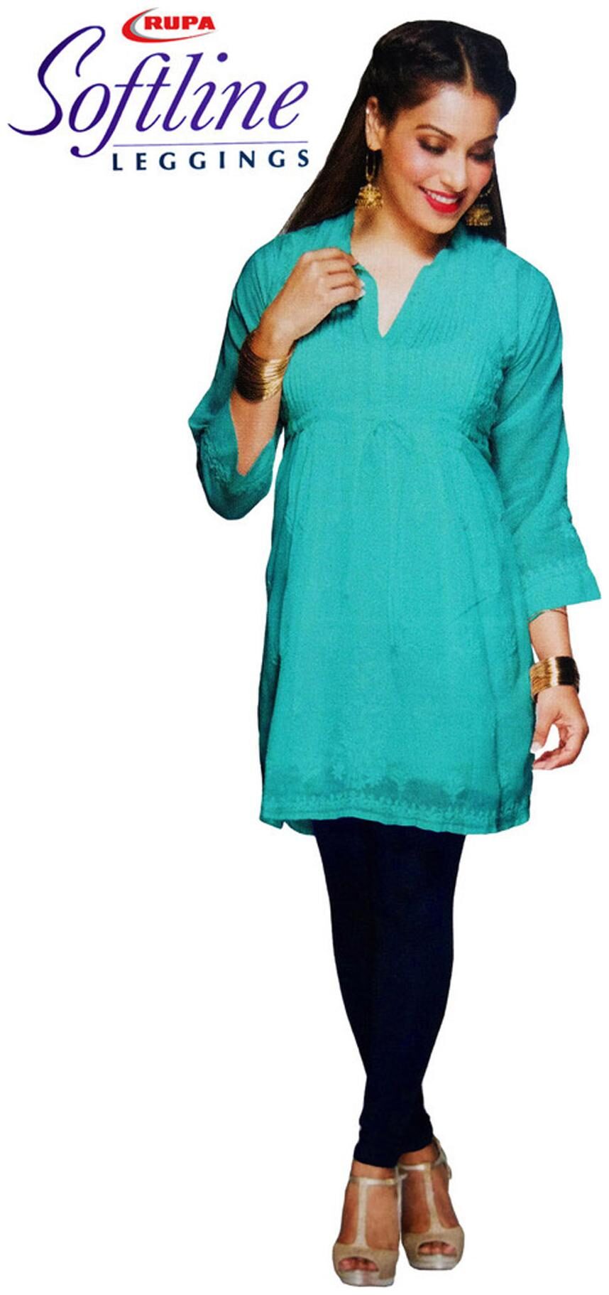 

Rupa Softline Blue Cotton Churidar Legging ( SL-83)