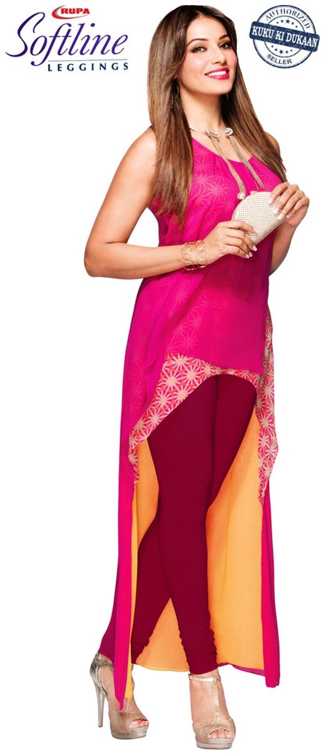 

Rupa Softline Cotton Churidar - Maroon