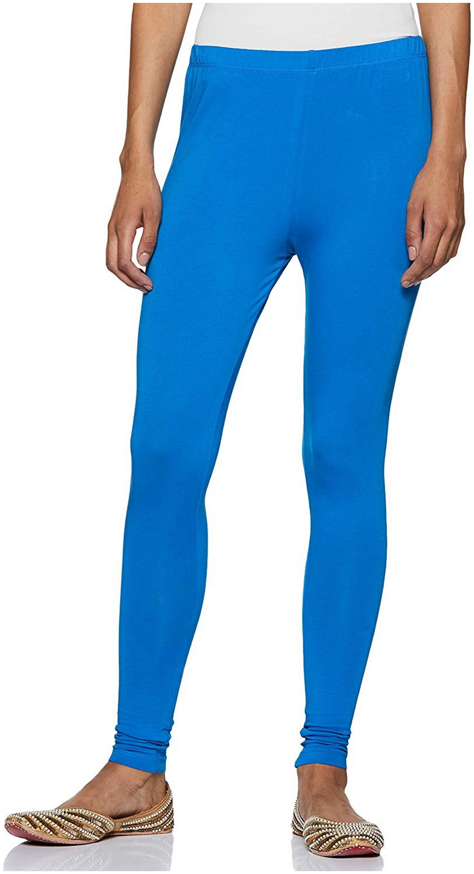 

Rupa Women Cotton Solid Blue Legging