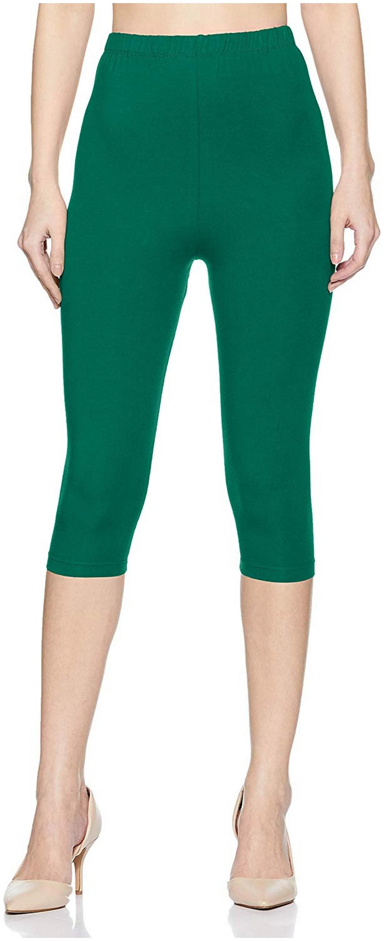 

Rupa Women Cotton Solid Green Legging