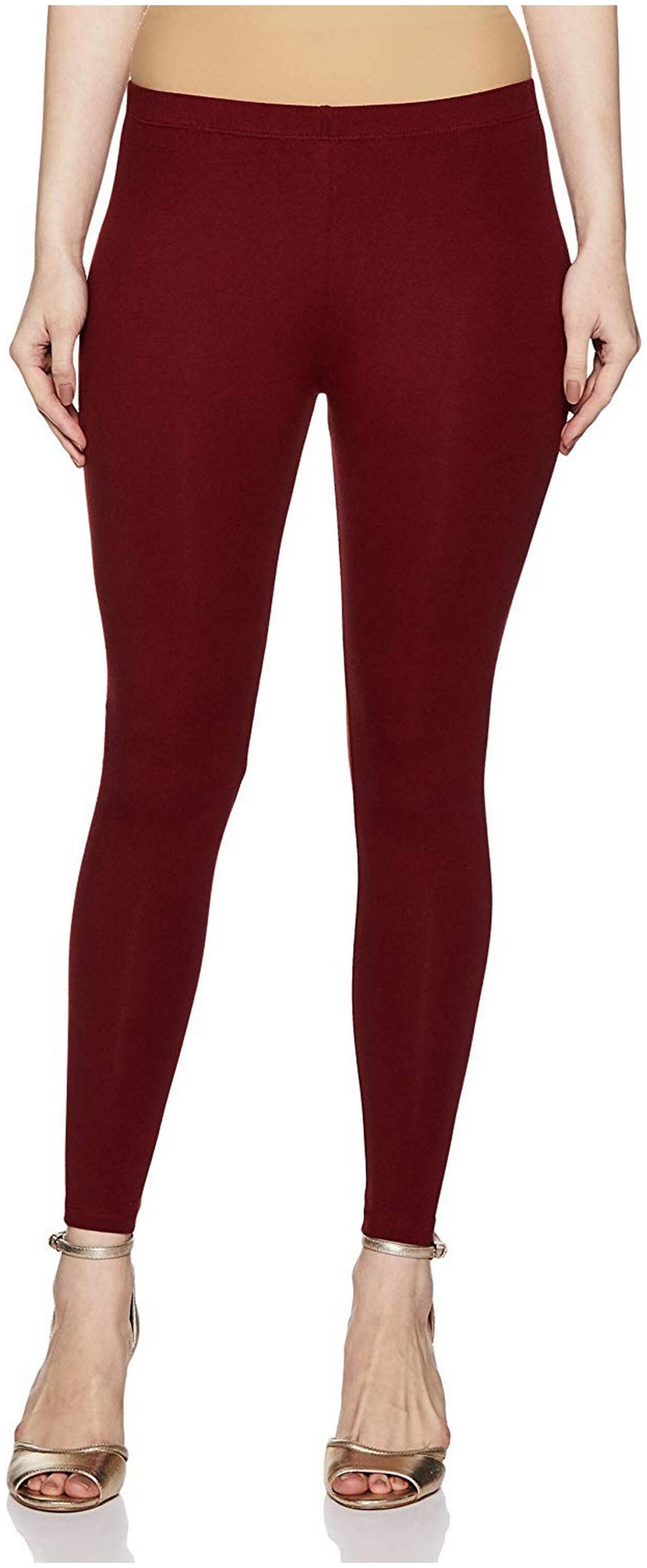 

Rupa Women Cotton Solid Maroon Legging