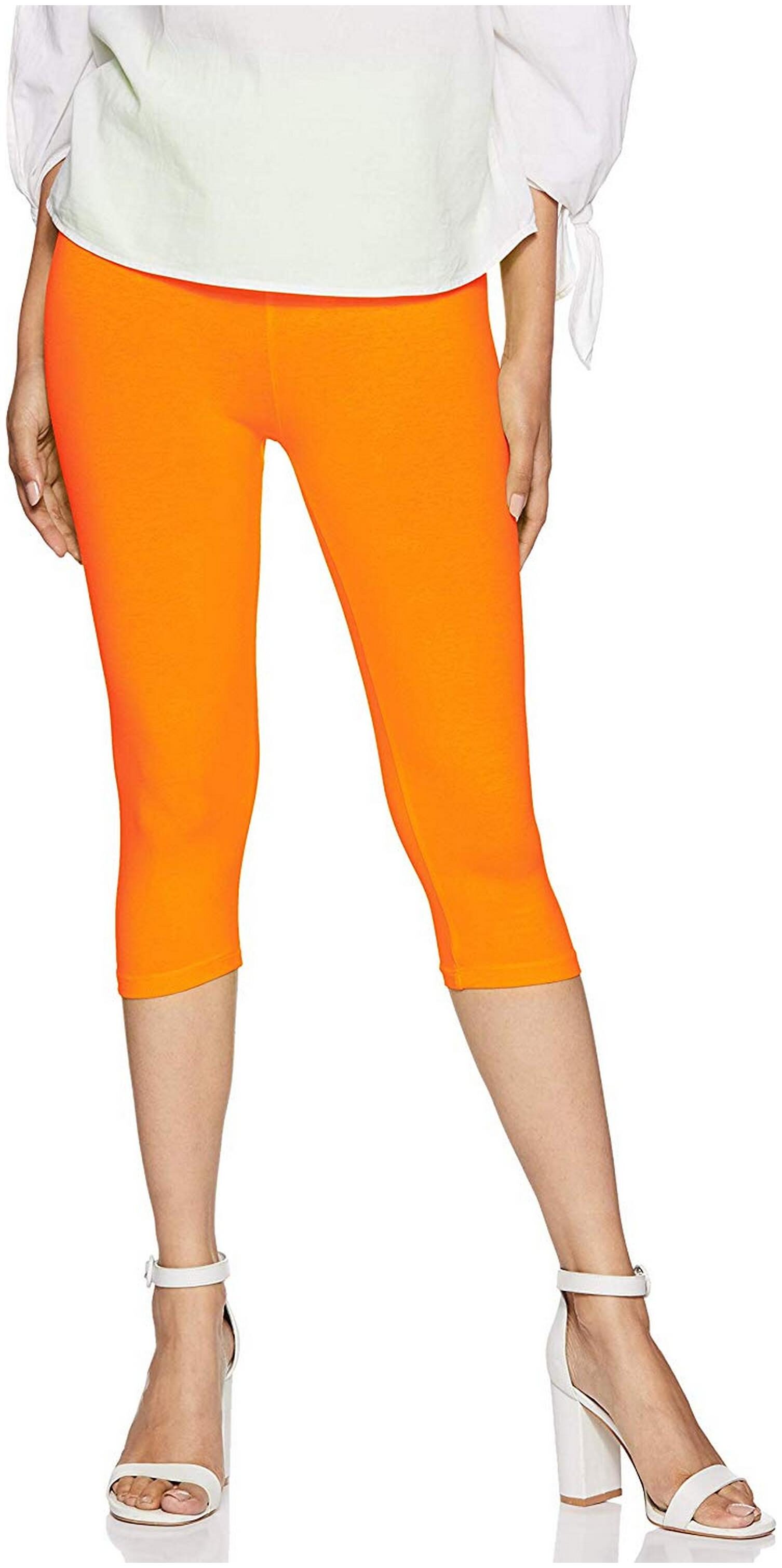 

Rupa Women Cotton Solid Orange Legging