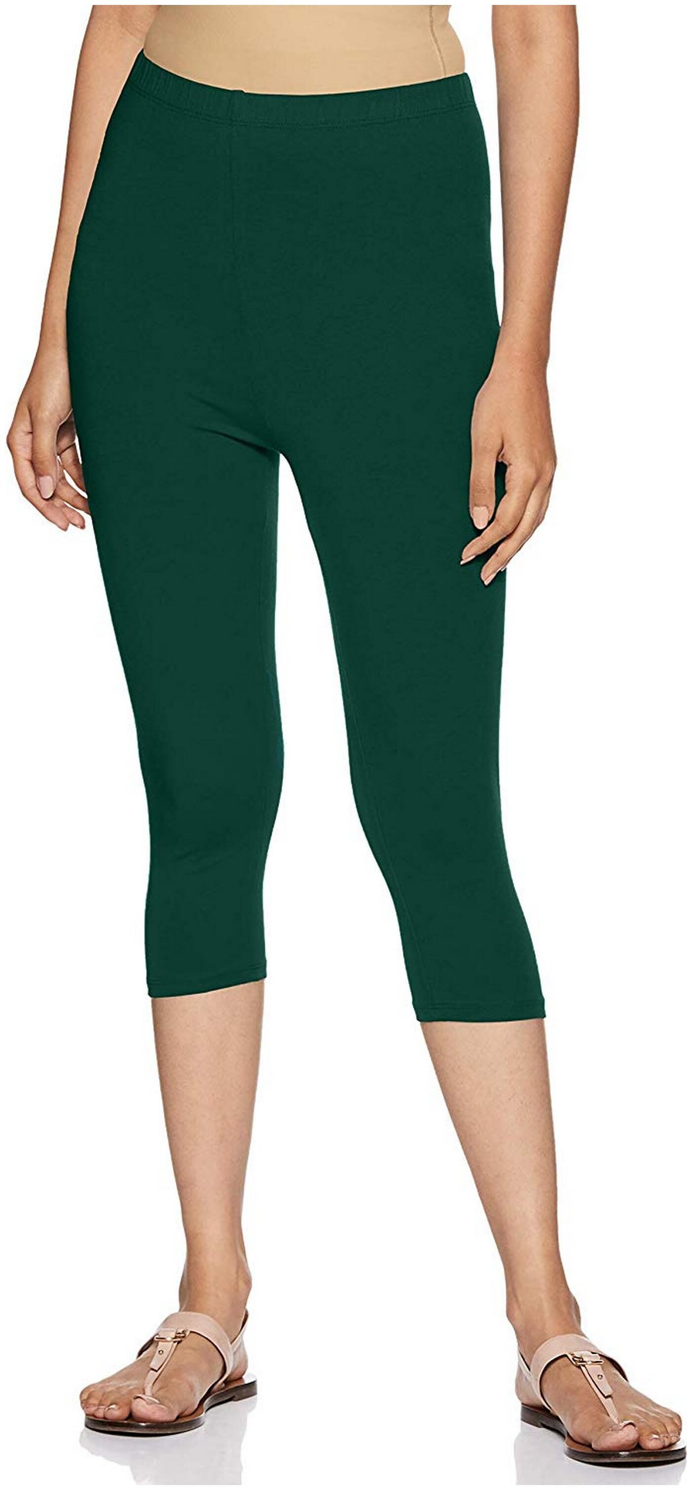 

Rupa Women Cotton Solid Green Legging