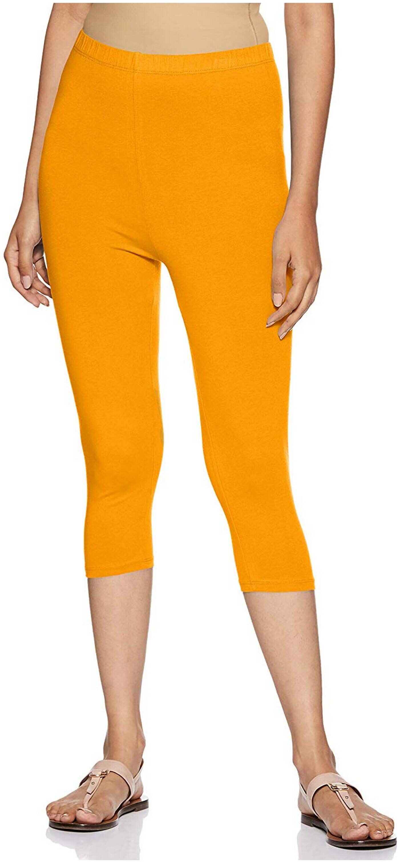 

Rupa Women Cotton Solid Yellow Legging
