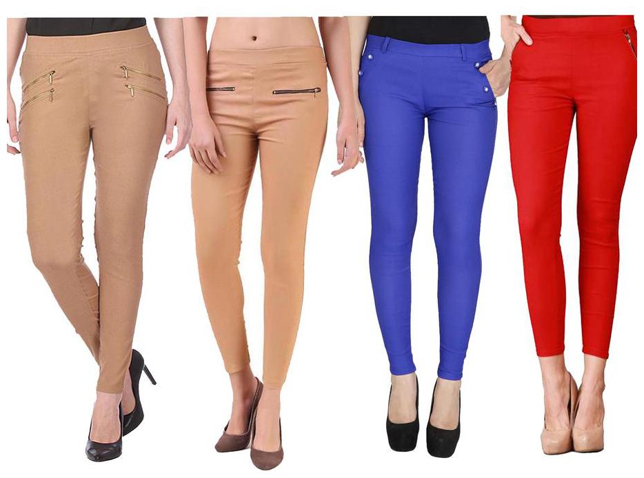 

RZLECORT Women Multi Straight fit Jegging