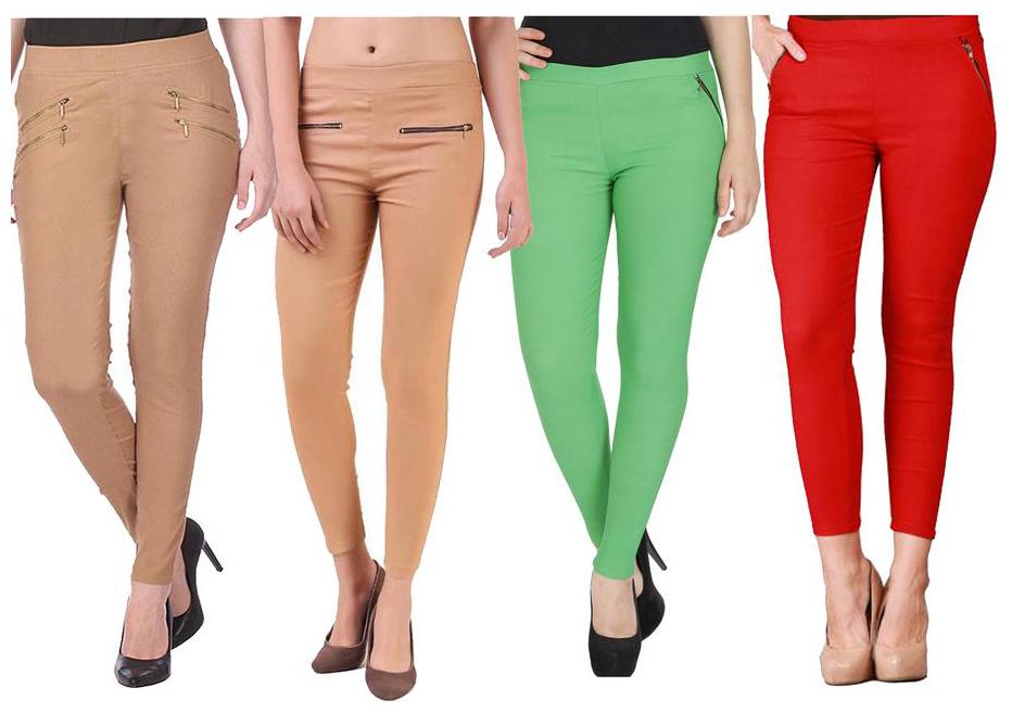 

RZLECORT Women Multi Straight fit Jegging