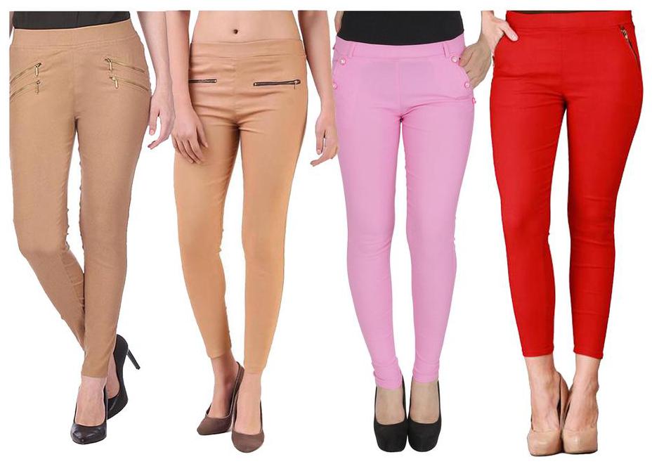 

RZLECORT Women Multi Straight fit Jegging