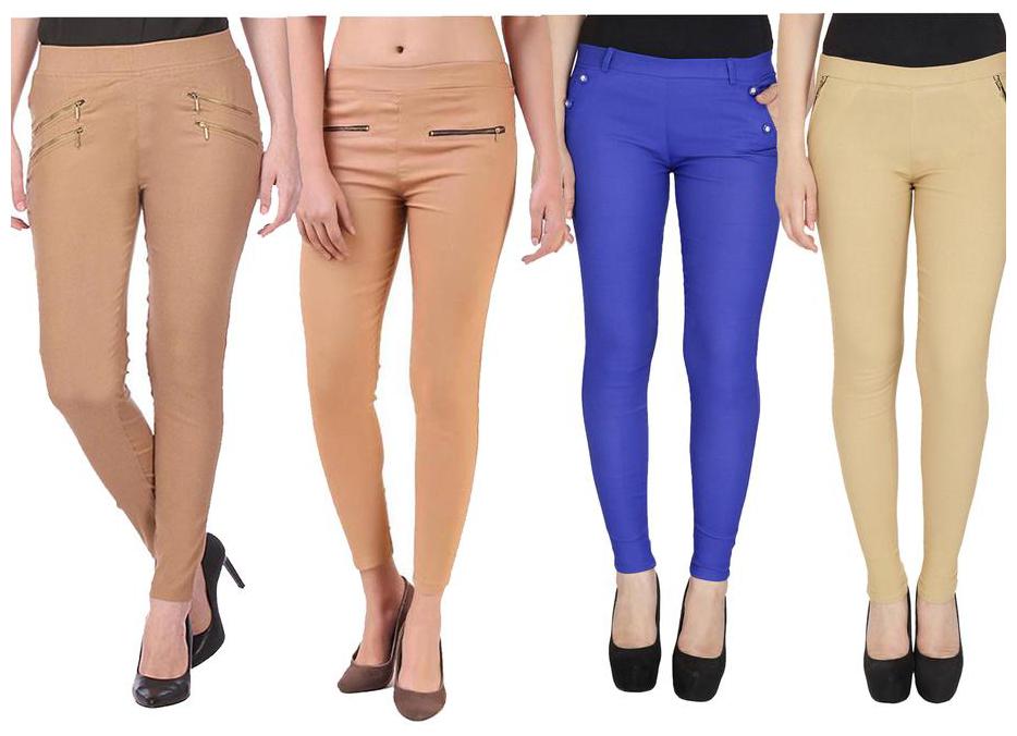 

RZLECORT Women Multi Straight fit Jegging
