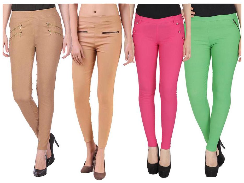 

RZLECORT Women Multi Straight fit Jegging