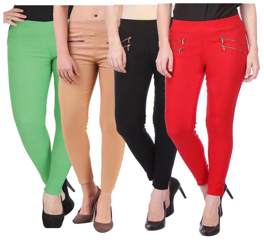 

RZLECORT Women Multi Straight fit Jegging