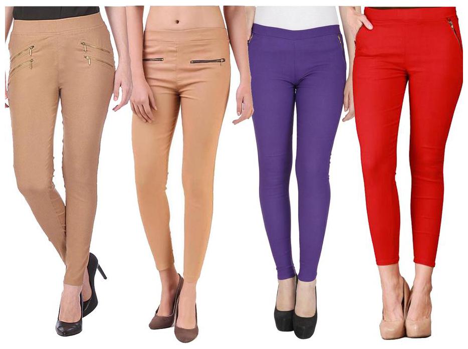 

RZLECORT Women Multi Straight fit Jegging