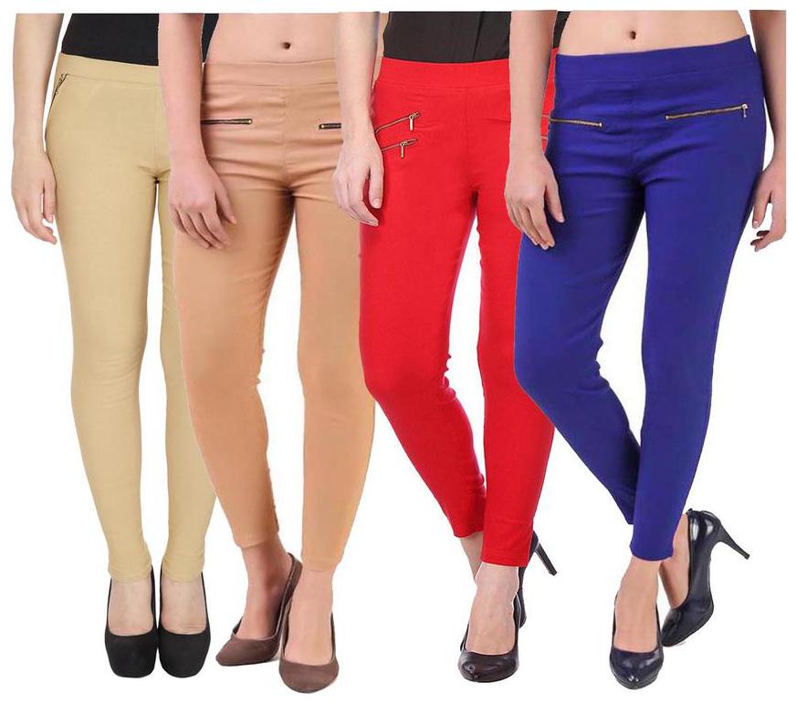 

RZLECORT Women Multi Straight fit Jegging