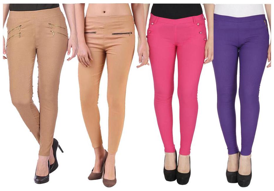 

RZLECORT Women Multi Straight fit Jegging