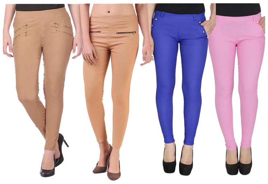 

RZLECORT Women Multi Straight fit Jegging