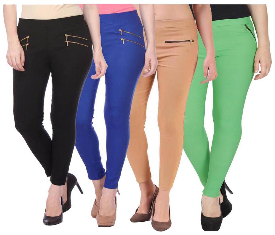 

RZLECORT Women Multi Straight fit Jegging
