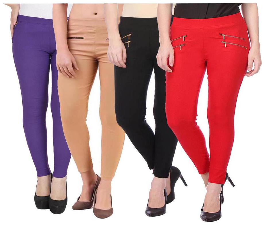 

RZLECORT Women Multi Straight fit Jegging