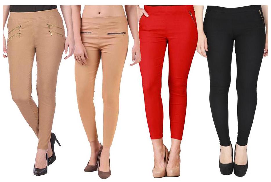 

RZLECORT Women Multi Straight fit Jegging