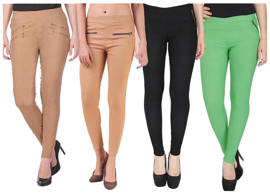 

RZLECORT Women Multi Straight fit Jegging