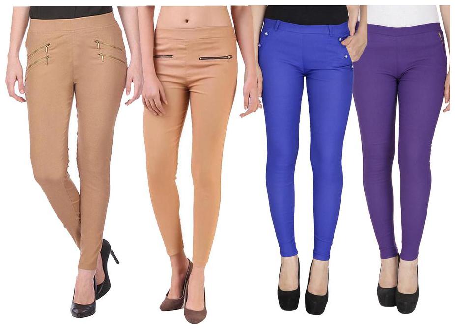 

RZLECORT Women Multi Straight fit Jegging