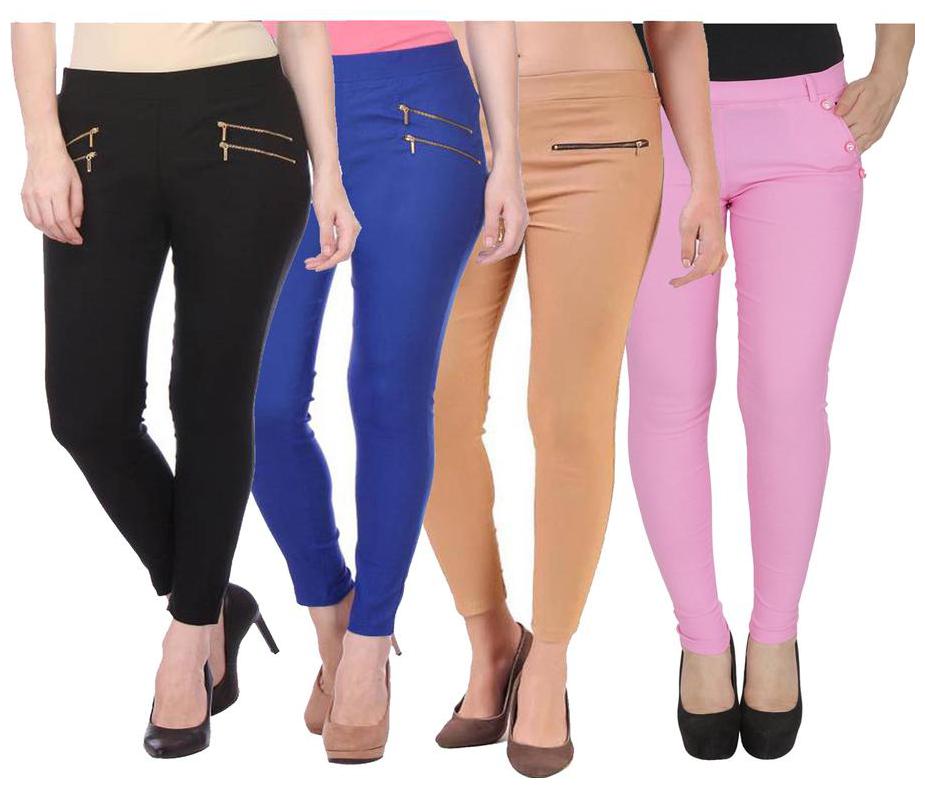 

RZLECORT Women Multi Straight fit Jegging