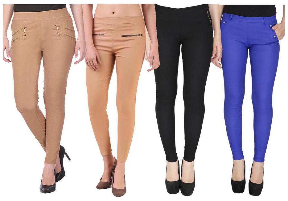 

RZLECORT Women Multi Straight fit Jegging