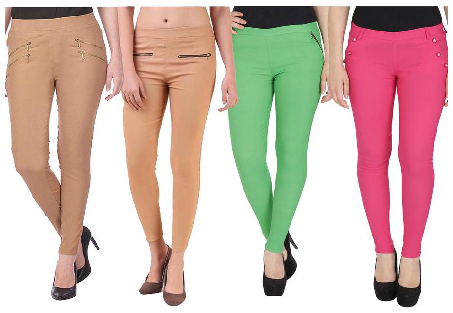 

RZLECORT Women Multi Straight fit Jegging
