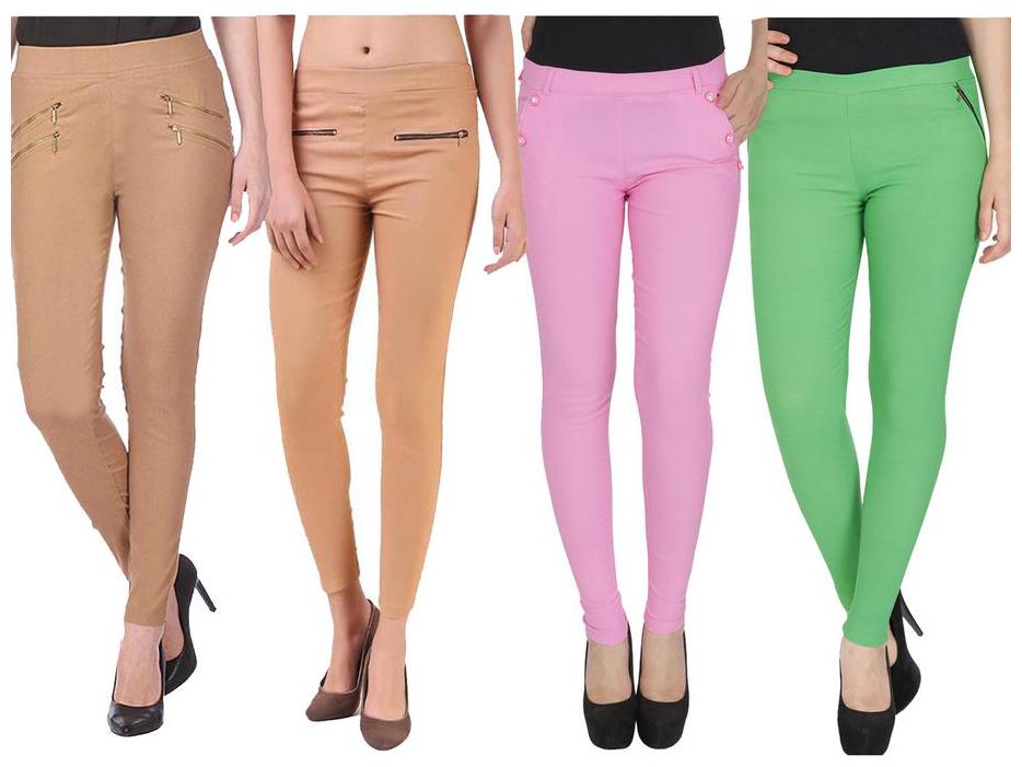 

RZLECORT Women Multi Straight fit Jegging