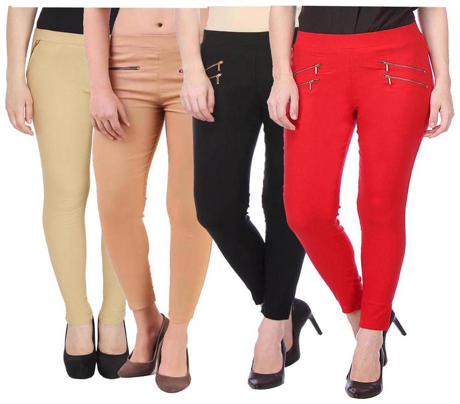 

RZLECORT Women Multi Straight fit Jegging