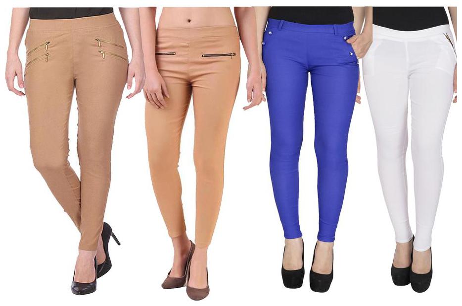 

RZLECORT Women Multi Straight fit Jegging