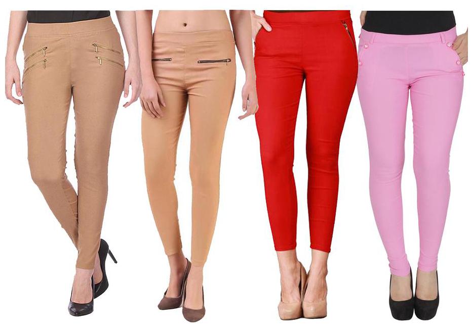 

RZLECORT Women Multi Straight fit Jegging