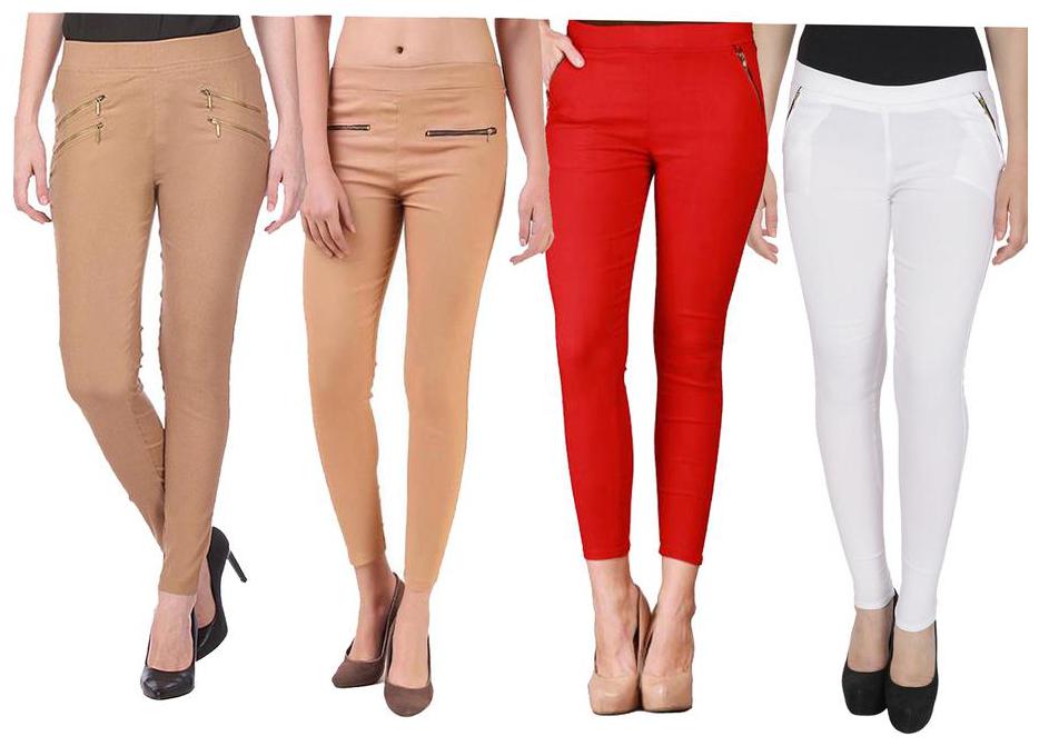 

RZLECORT Women Multi Straight fit Jegging