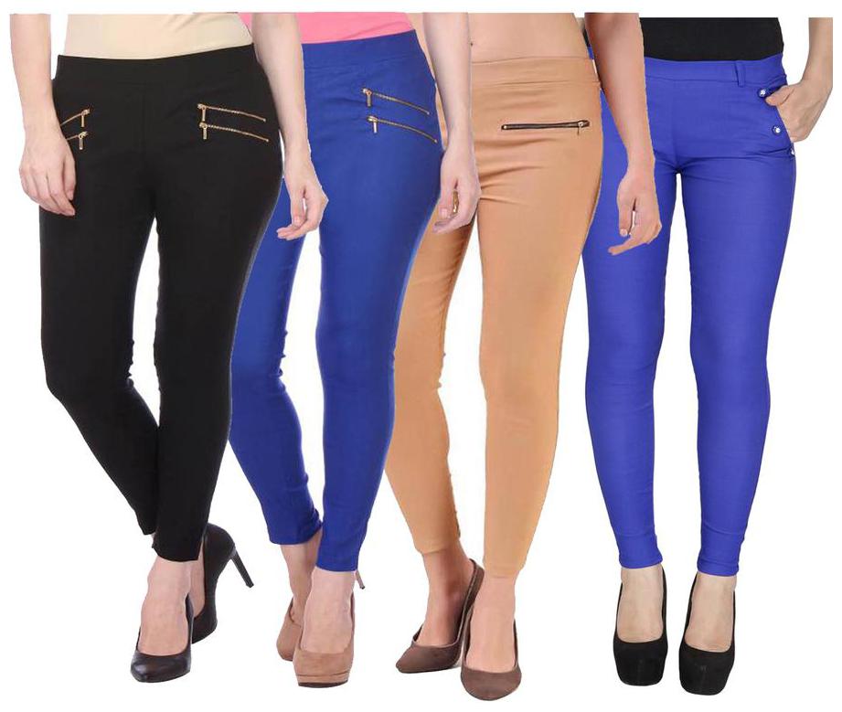 

RZLECORT Women Multi Straight fit Jegging