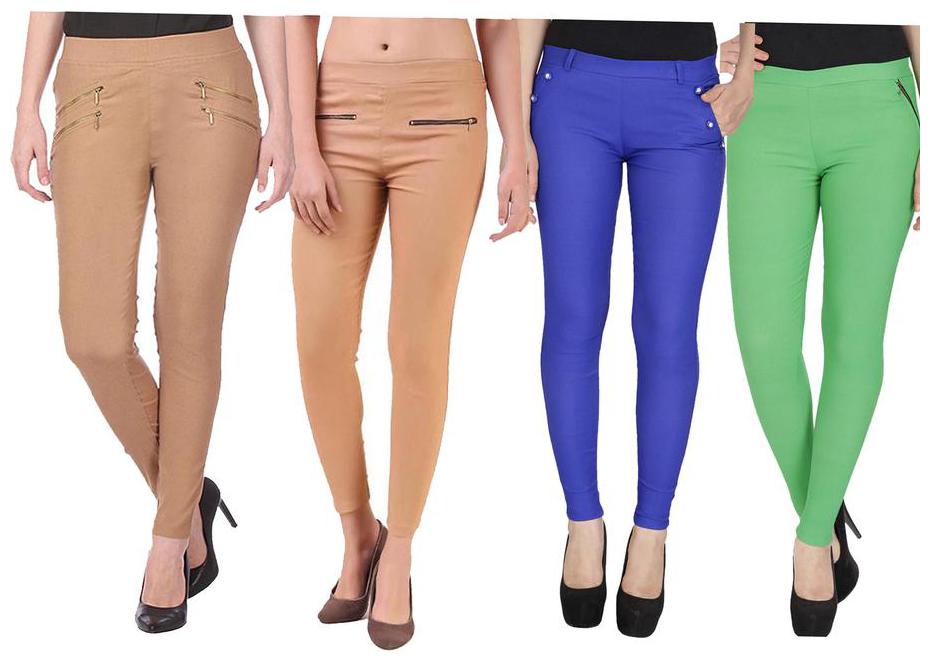 

RZLECORT Women Multi Straight fit Jegging